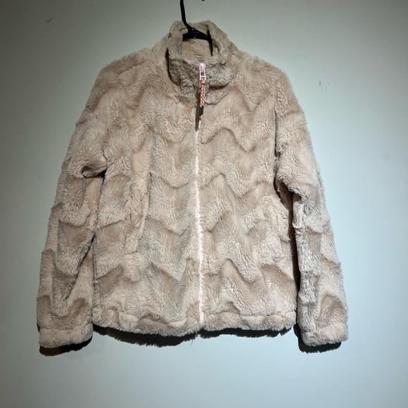 Urban Outfitters Cream Fur Jacket - Size M - Picture 3 of 7